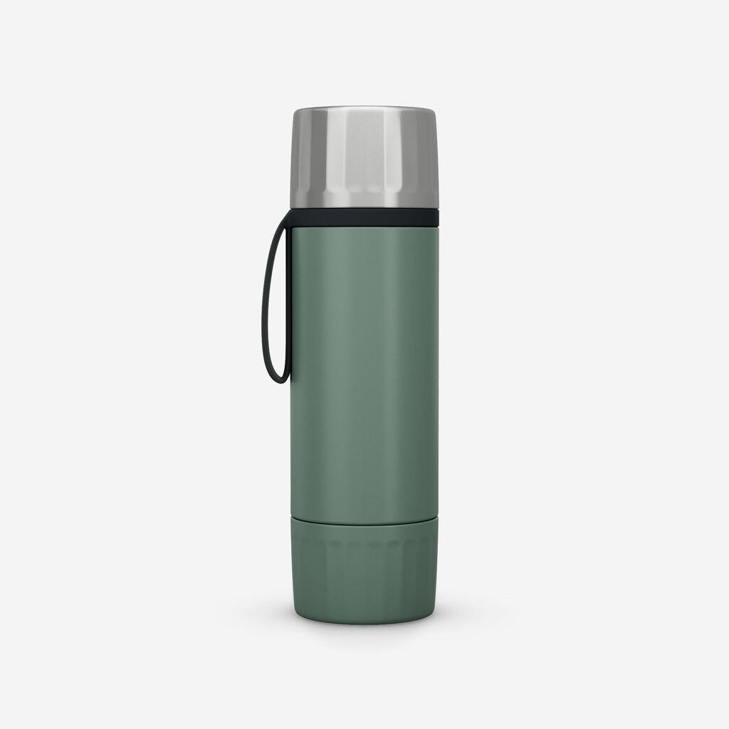 1 L insulated stainless steel bottle with tea filter, for hiking and camping